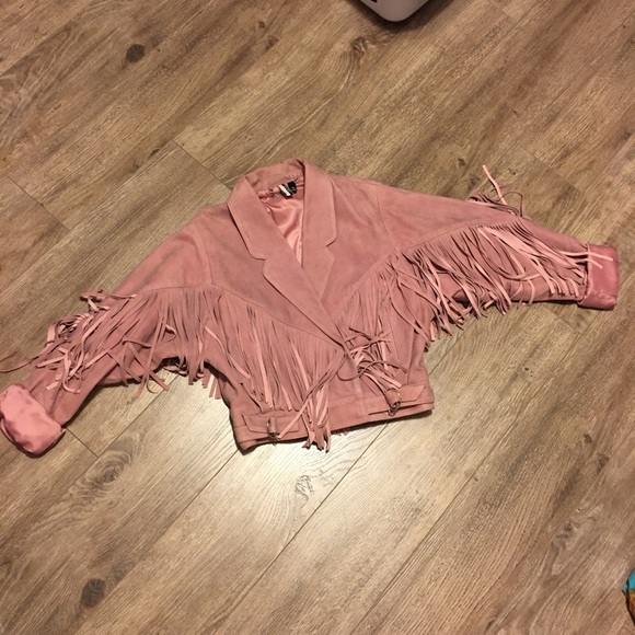 TOPSHOP Suede leather jacket - Picture 4 of 4